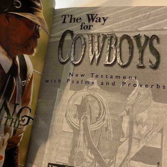 New Testament Bible, “The Way For Cowboys”, 3,50”x5.50” - Picture 2 of 4